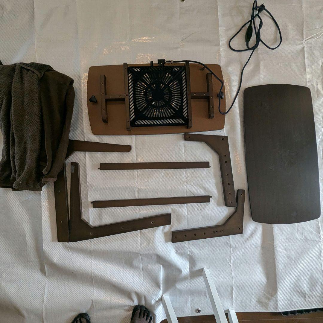 高さ3段階調整 ミニこたつ 幅75×奥行38cm 即決価格