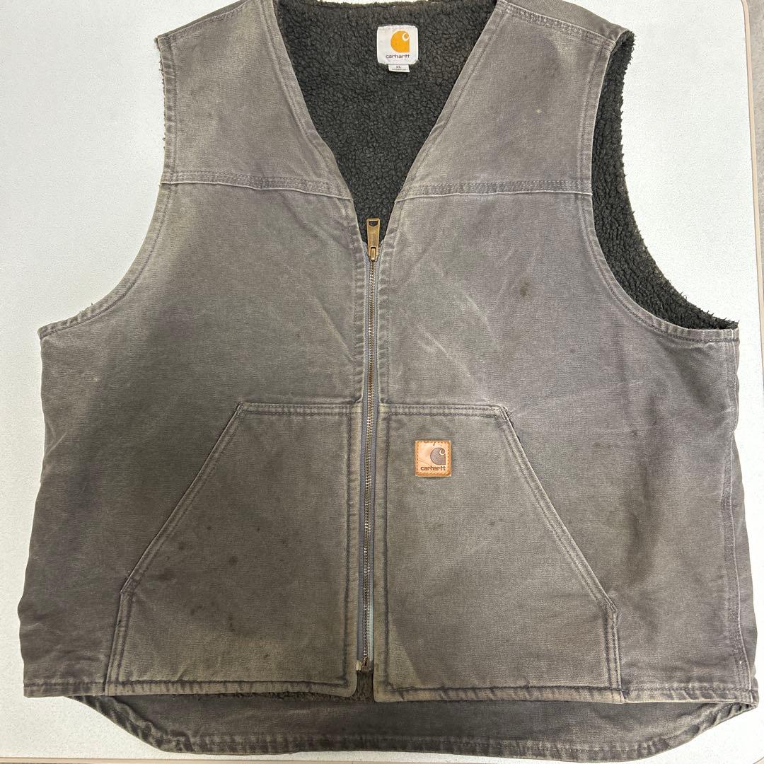 Carhartt グレー ベスト ノースリーブ