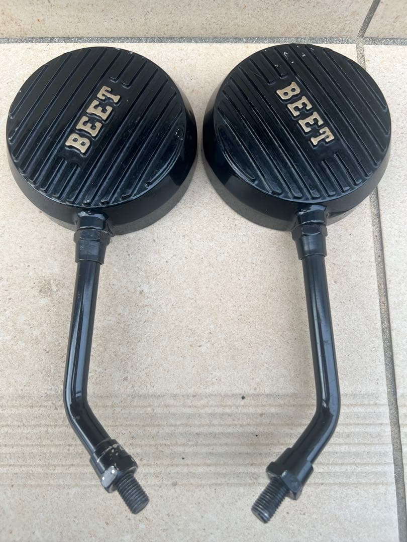 ロゴ有り削り出しミラー汎用　BEET キジマ