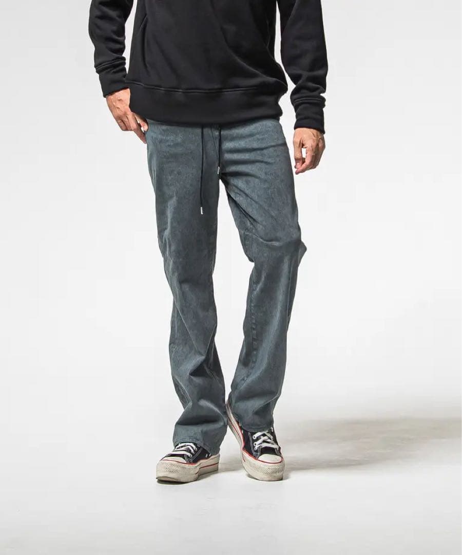 新品未使用 リサウンドクロージング デニムジャージ バギーワイドパンツ 新作