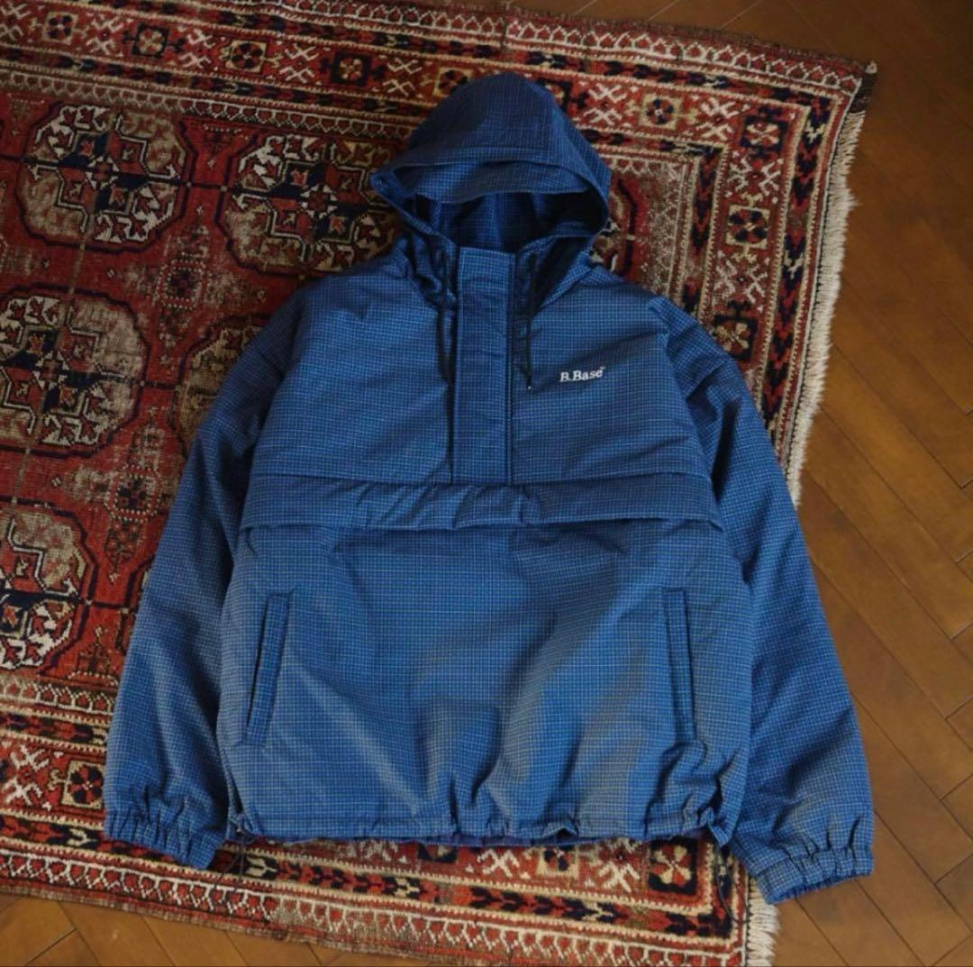 BROKEN BASE パデッドナイロンテックアノラック ネイビーL