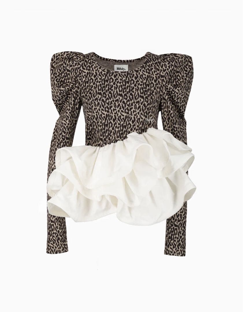 bibiy レオパードトップス