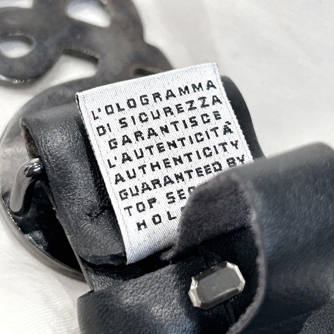 DOLCE&GABBANA D&G バックルベルト レザー メタル 黒 y2k