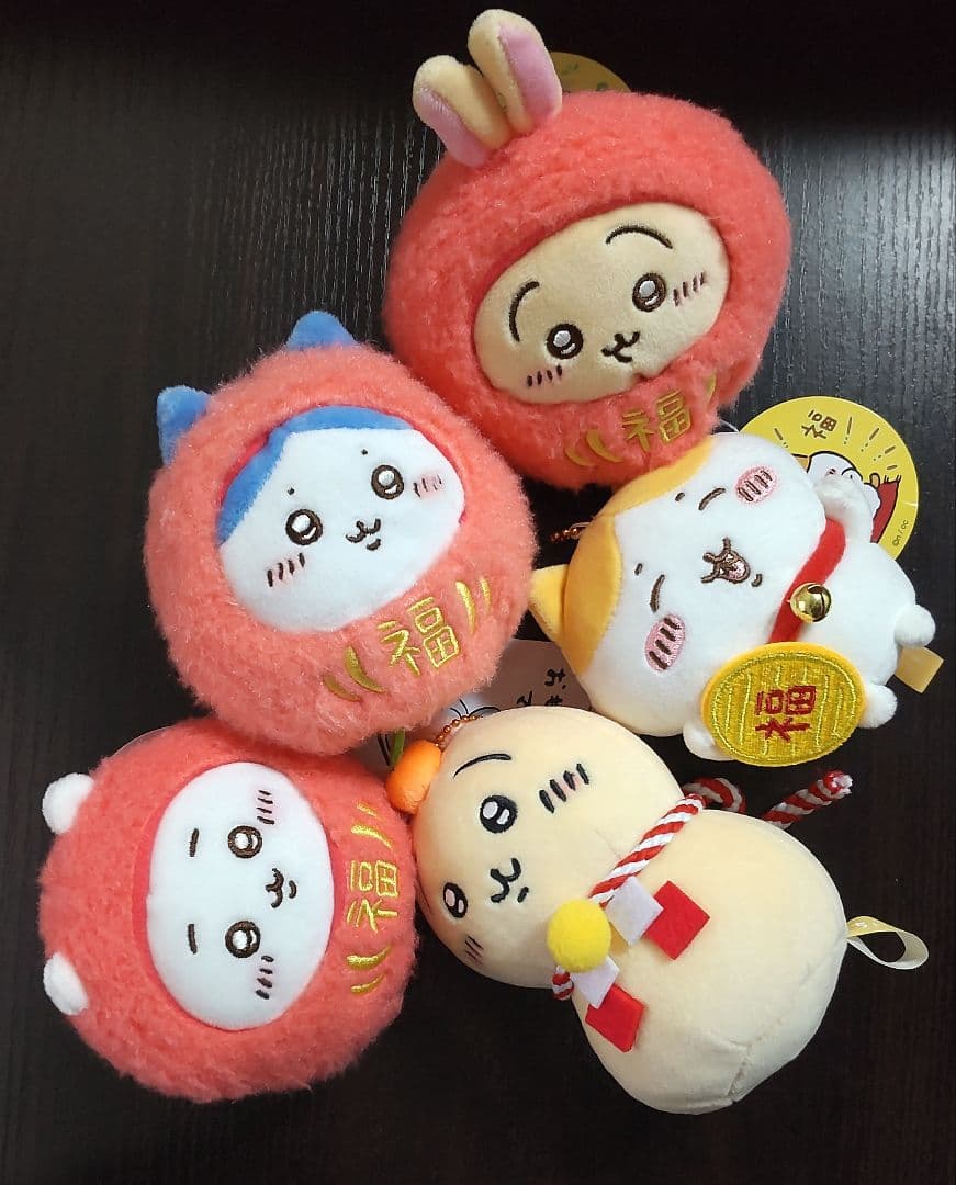 うさぎ おもちもちもちマスコット 招福！ハチワレ だるまになっちゃった！ちいかわ