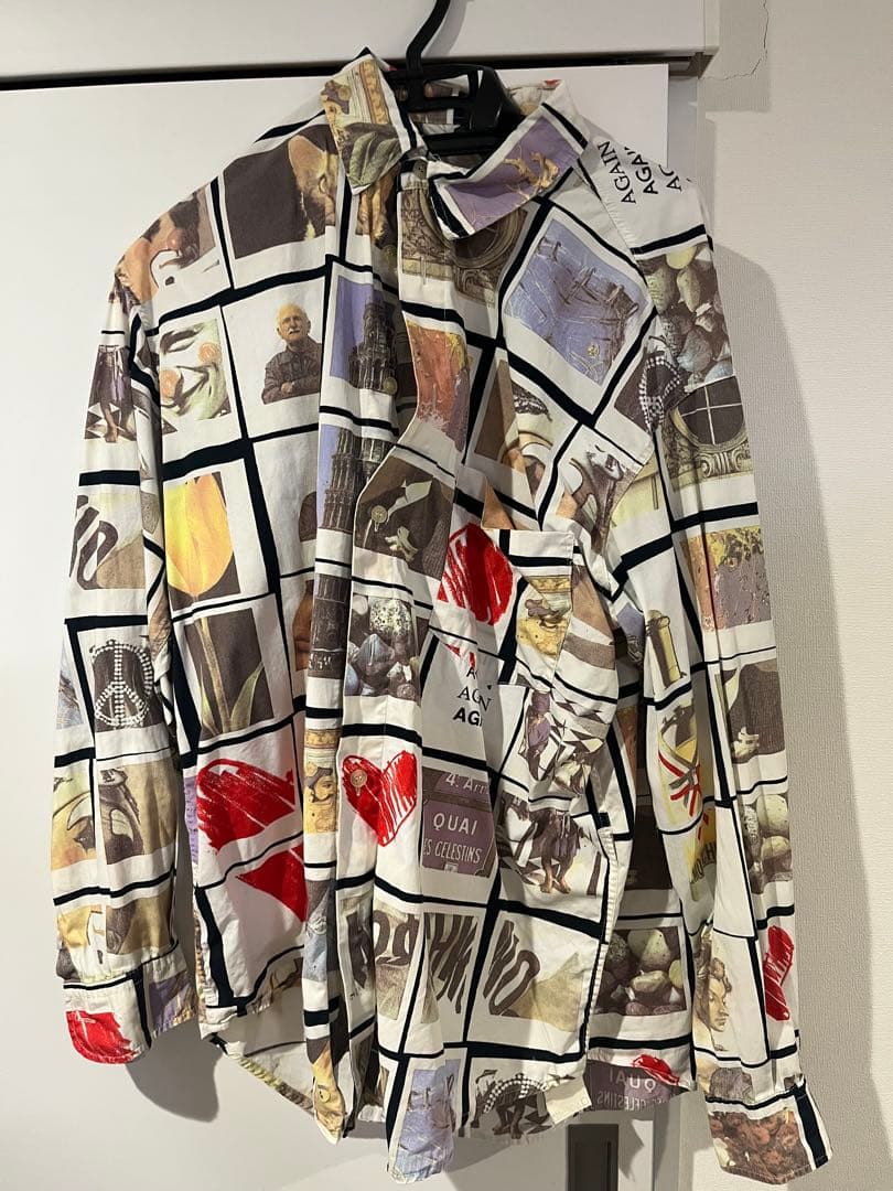 MOSCHINO JEANS アートプリント 長袖シャツ M