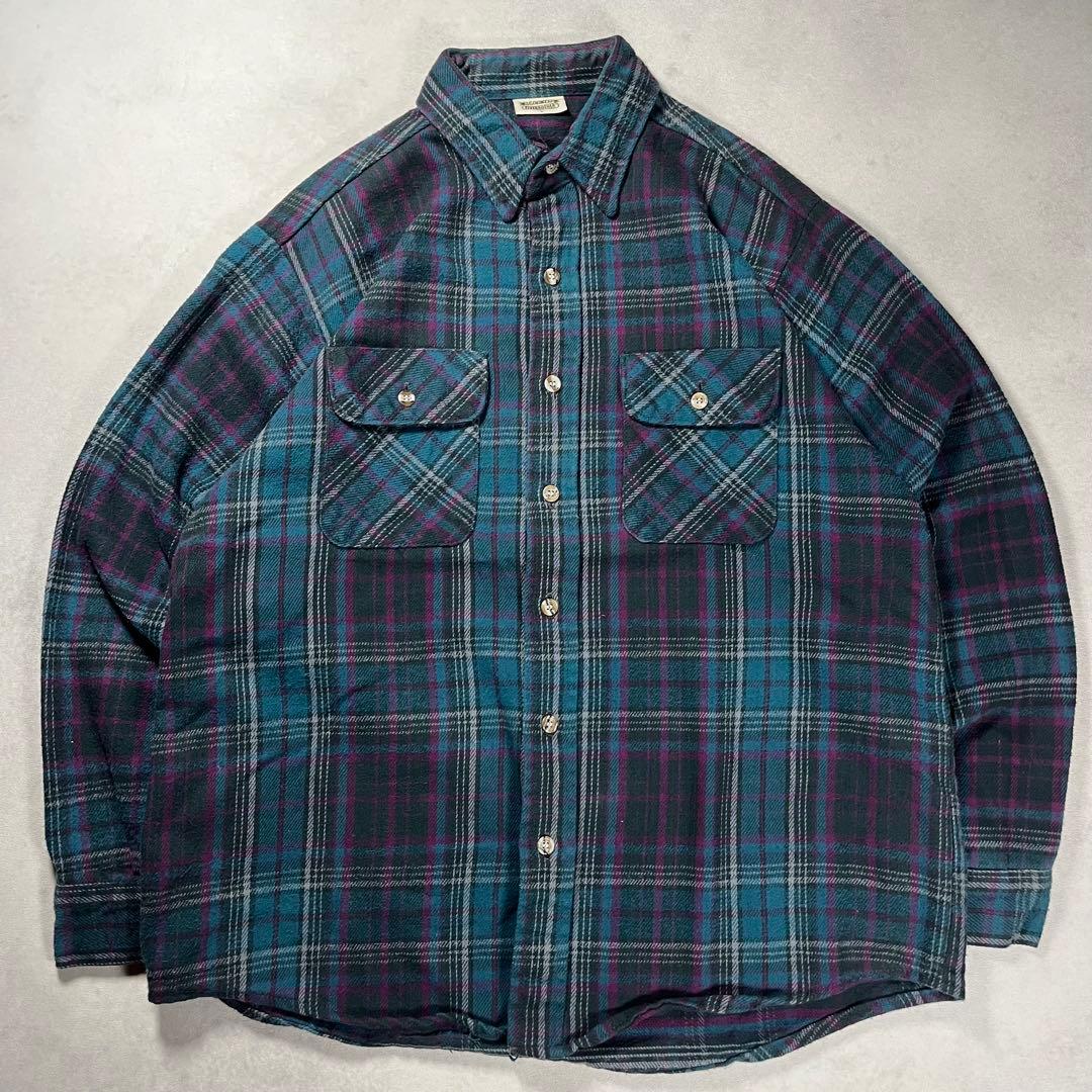 90s Five Brother ファイブブラザー ヘビーフランネルシャツ