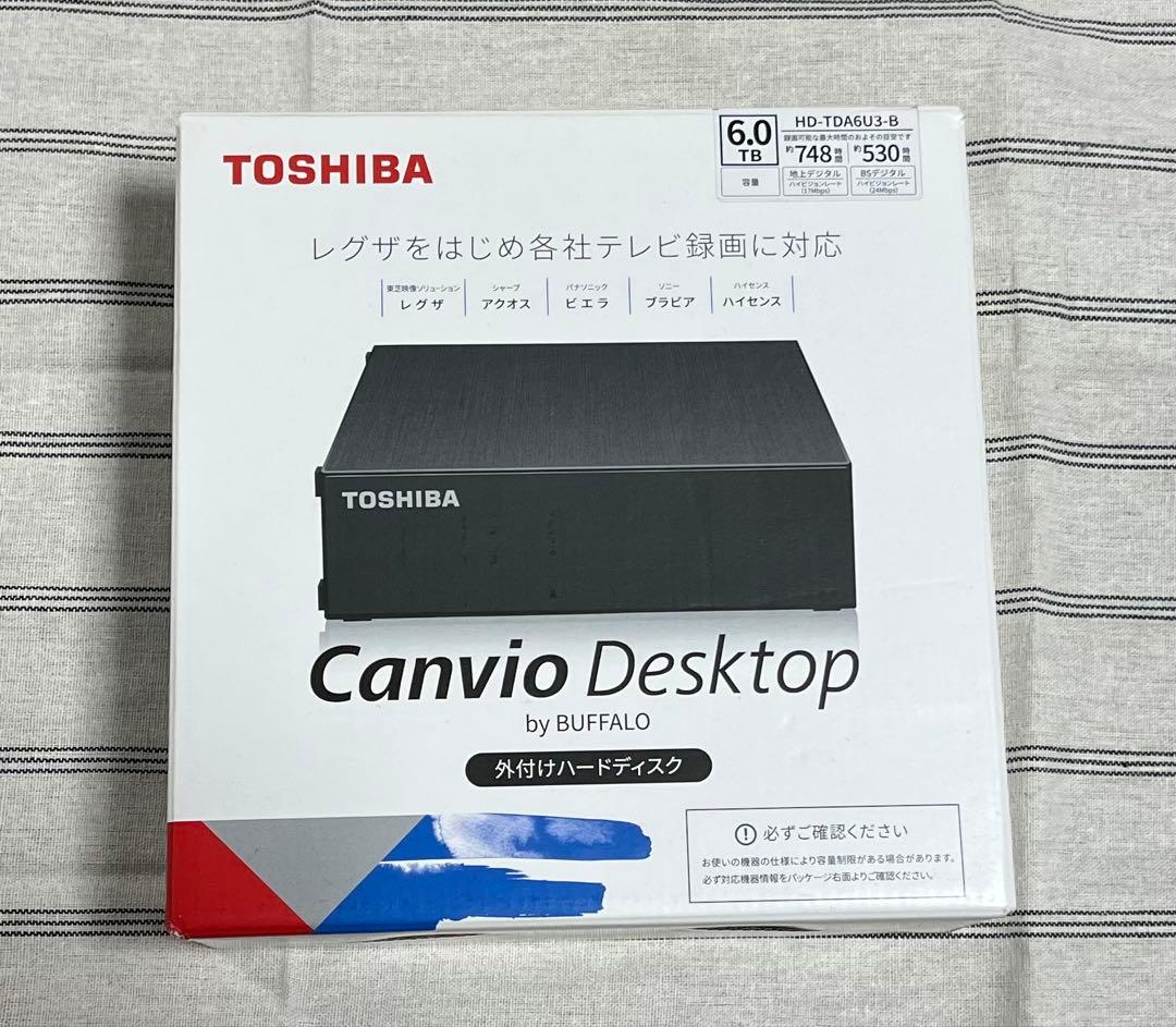 東芝　BAFFALO 外付けHDD HD-TDA6U3-B ジャンク
