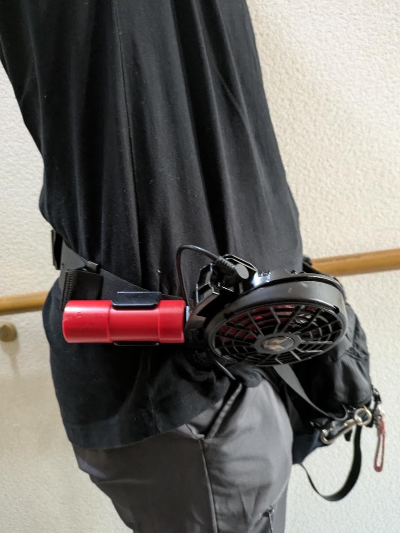 強力ハンディーファン　腰に棚にベビーカーにベルトに　バートルファン使用