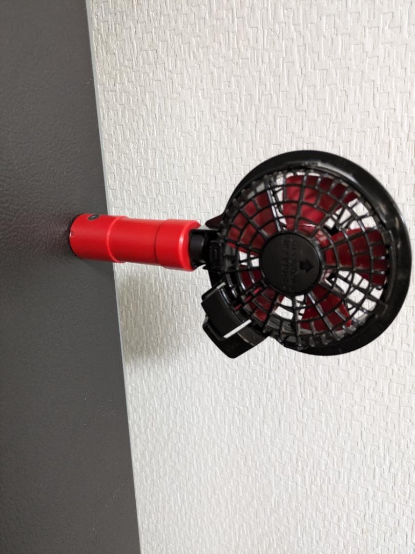 強力ハンディーファン　腰に棚にベビーカーにベルトに　バートルファン使用