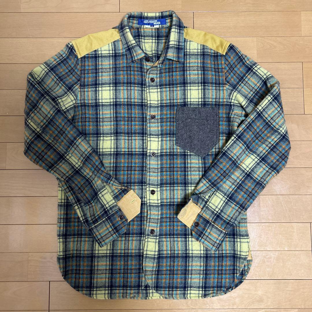 JUNYA WATANABE MAN チェック柄ネルシャツ M