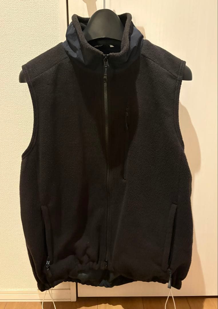 sumari フリースベスト ブラック ennoy optstuff