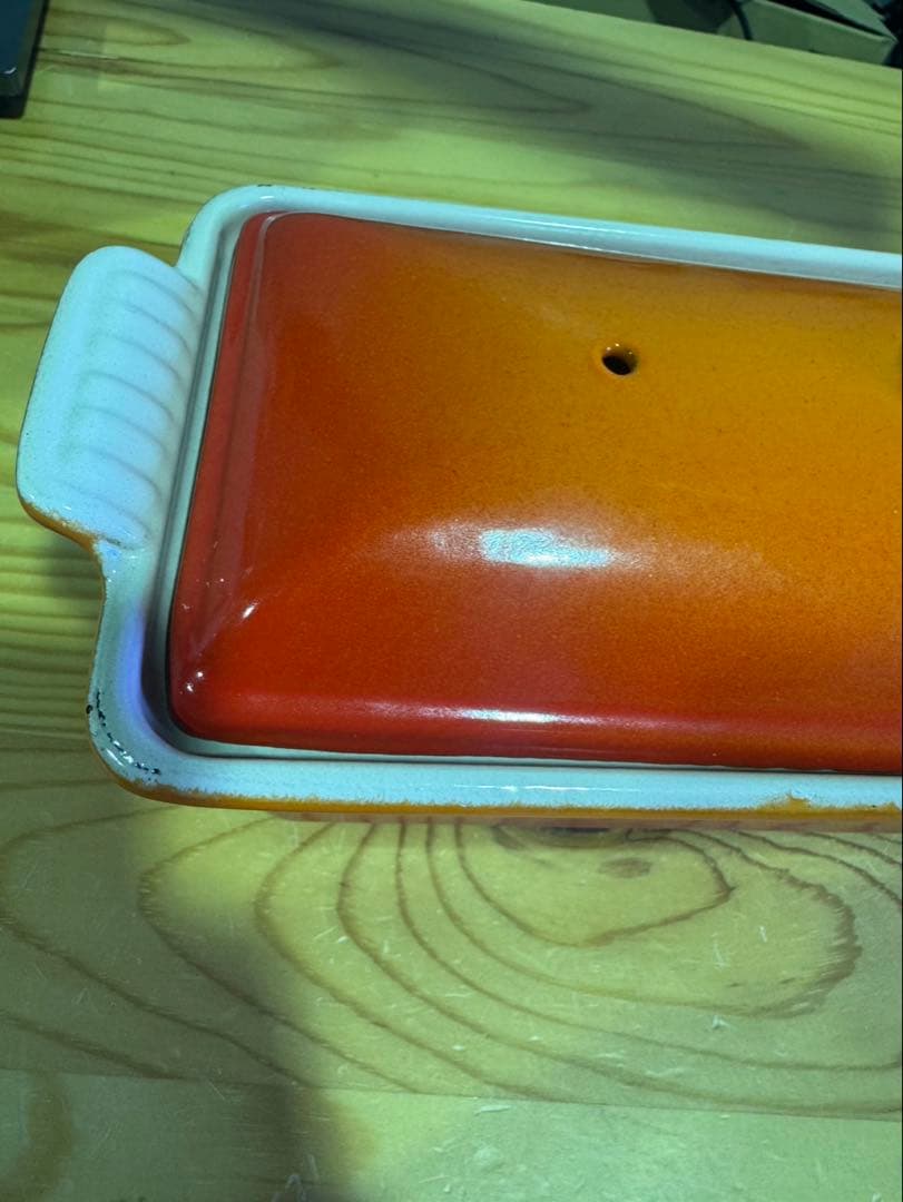 s2513 ル・クルーゼ　テリーヌ　レクタ　オレンジ　28cm