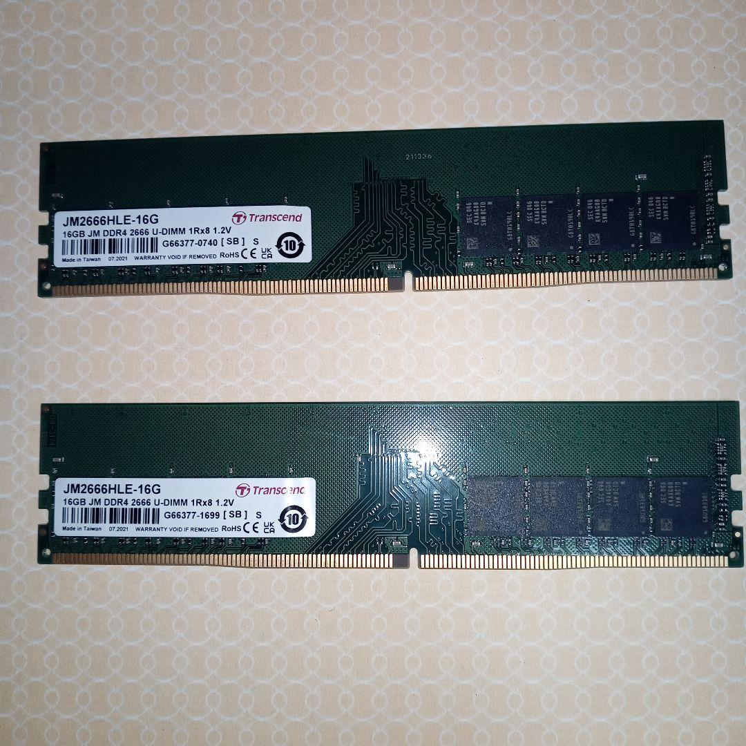JM 2666 HLE-16G 2枚セット Transcend　⑵