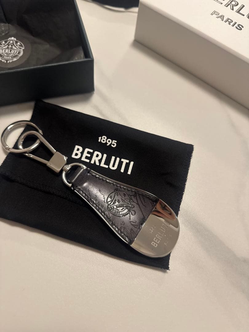 専用　ベルルッティフルスクリットレザー　シューホーン　キーホルダー