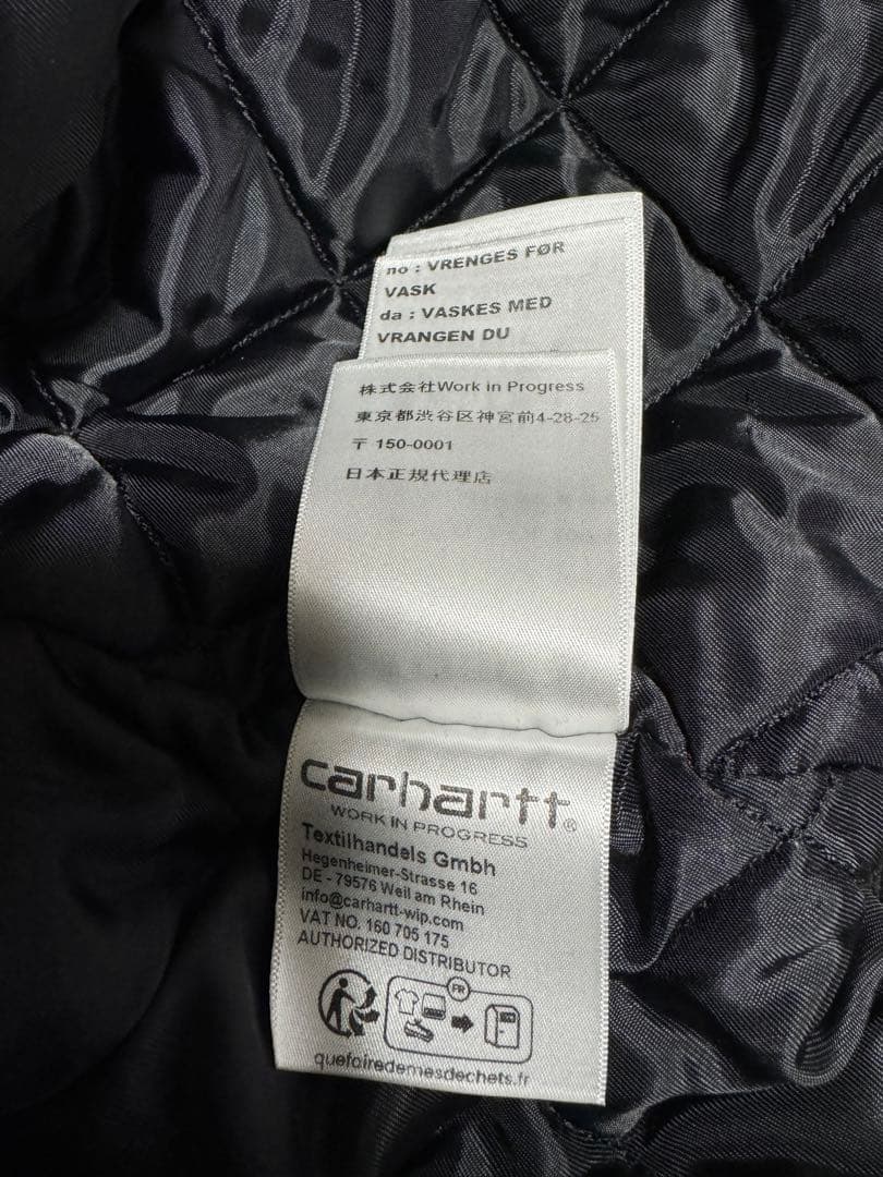 ワ*ー様 美品　カーハートWIP OGデトロイトジャケット ブラックストーンウォ