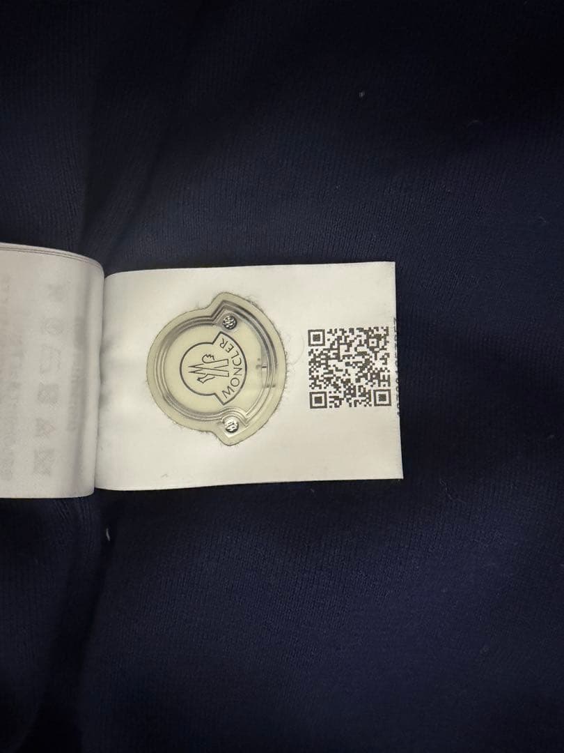 モンクレール　ネイビー ジッパー付きジャケット