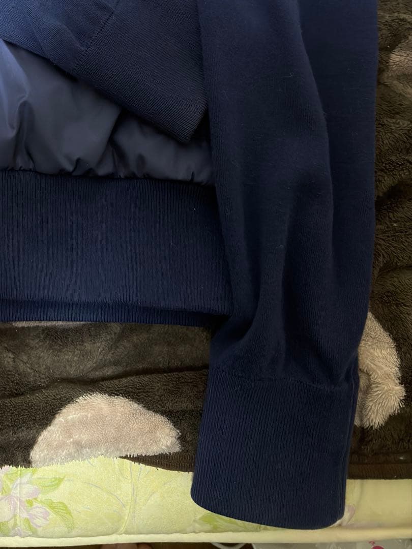 モンクレール　ネイビー ジッパー付きジャケット