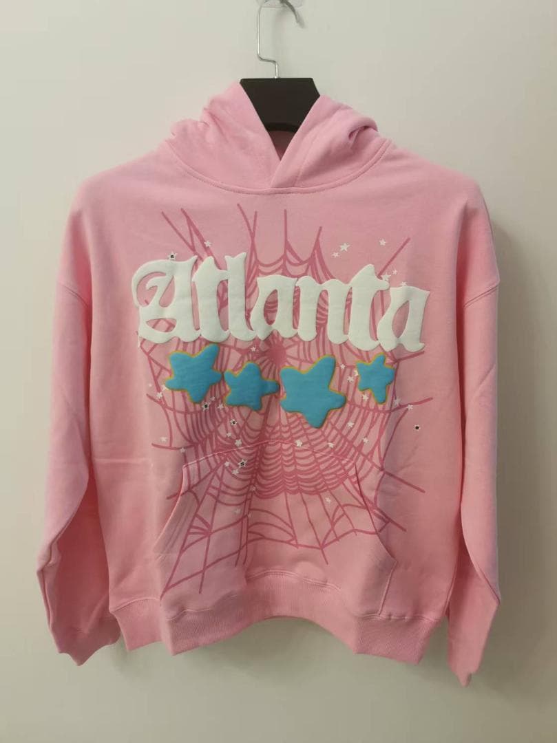 sp5der Atlanta ピンク パーカー