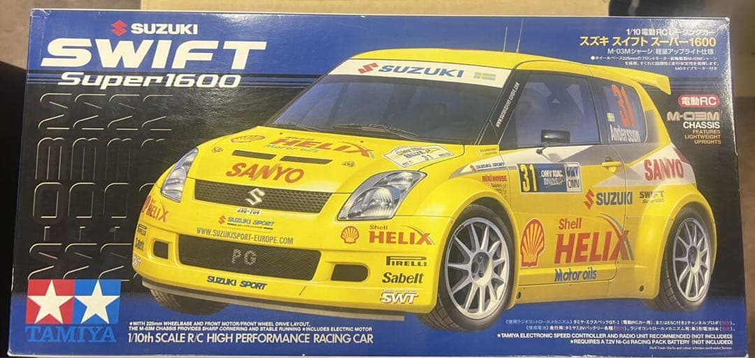 タミヤ RC 1/10 スズキ・スイフト スーパー1600