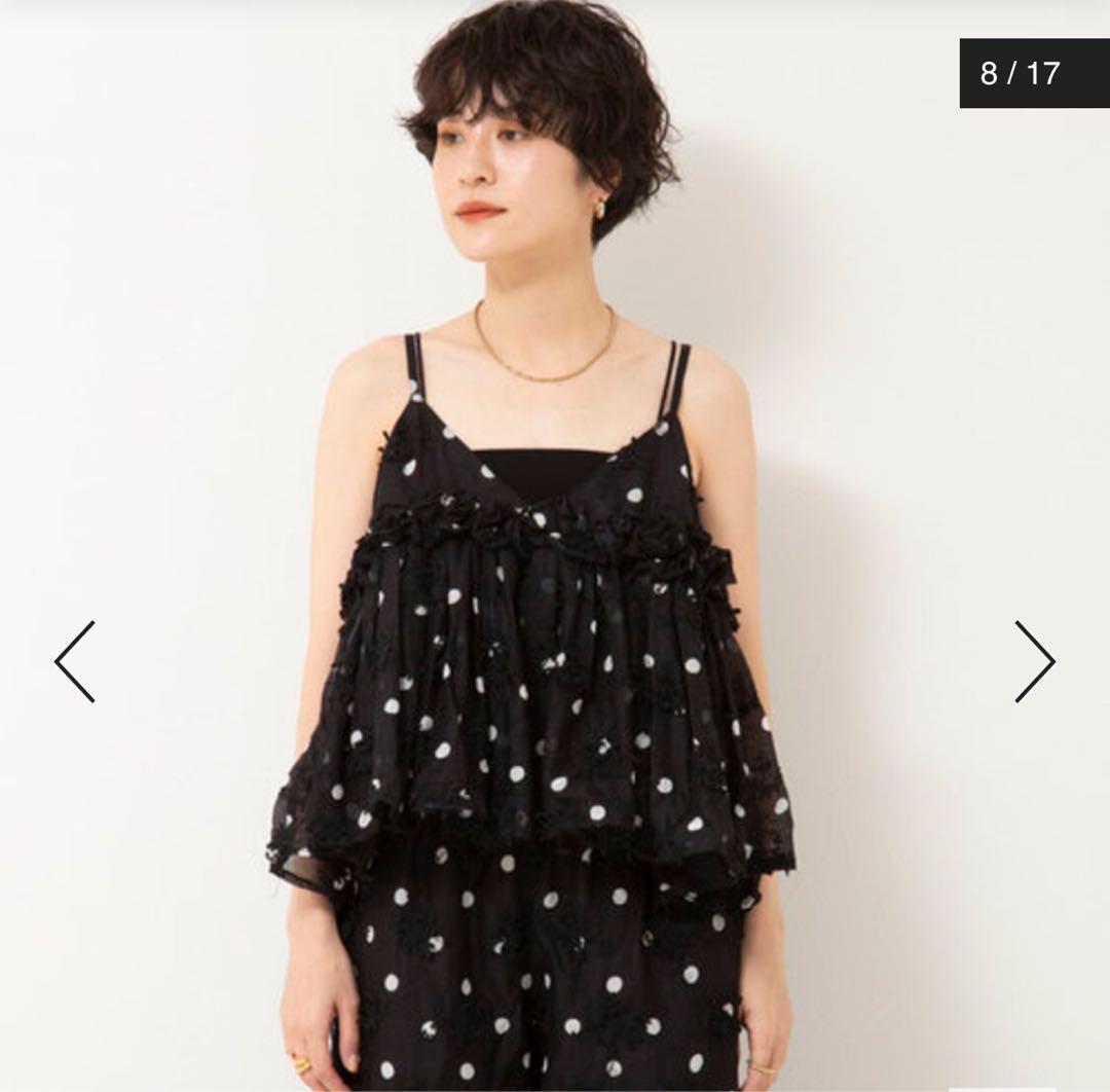 crinkle crinkle crinkle 3D ドット キャミソール