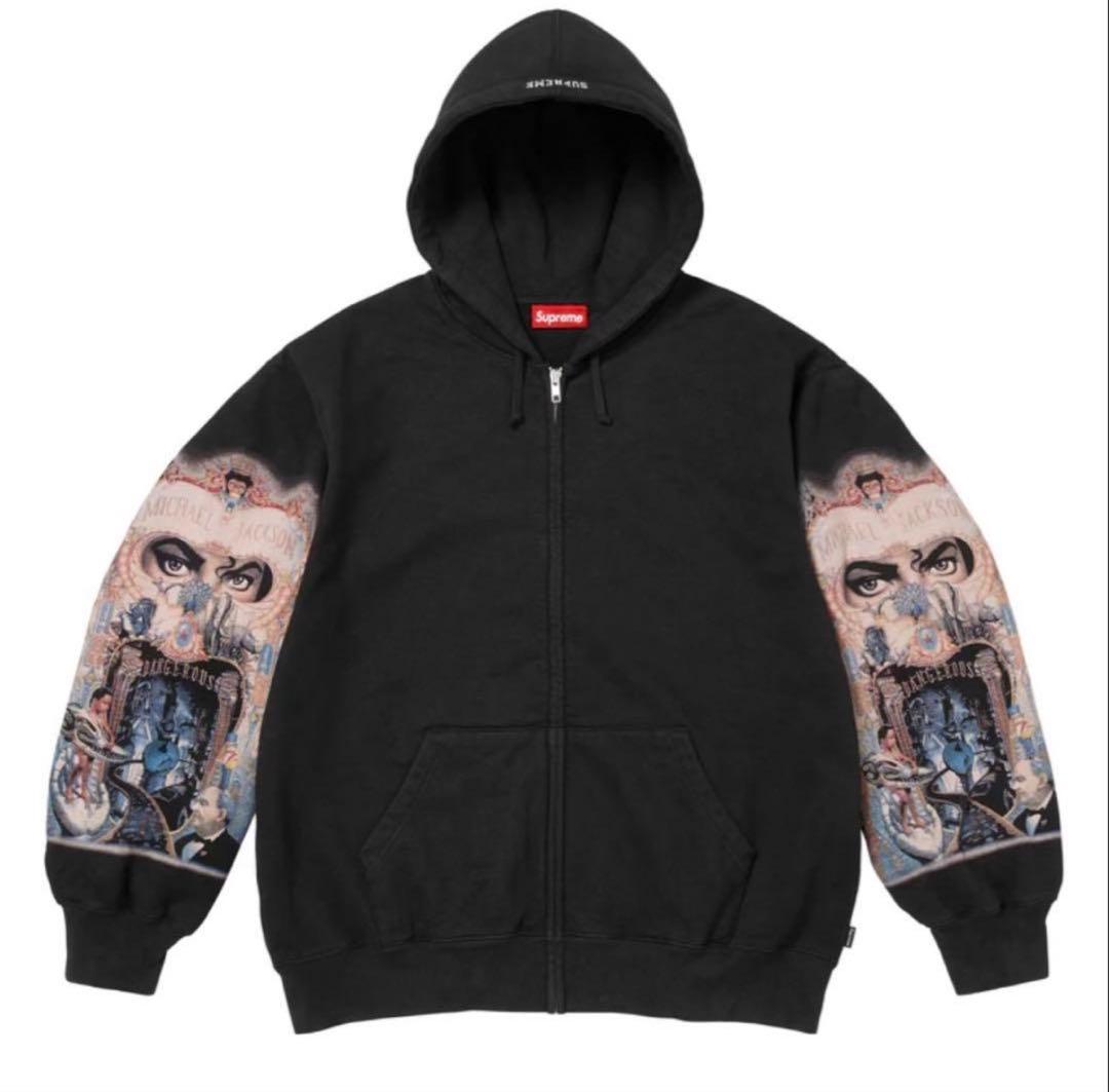 トップス Supreme x Michael Jackson Zip Up Hooded