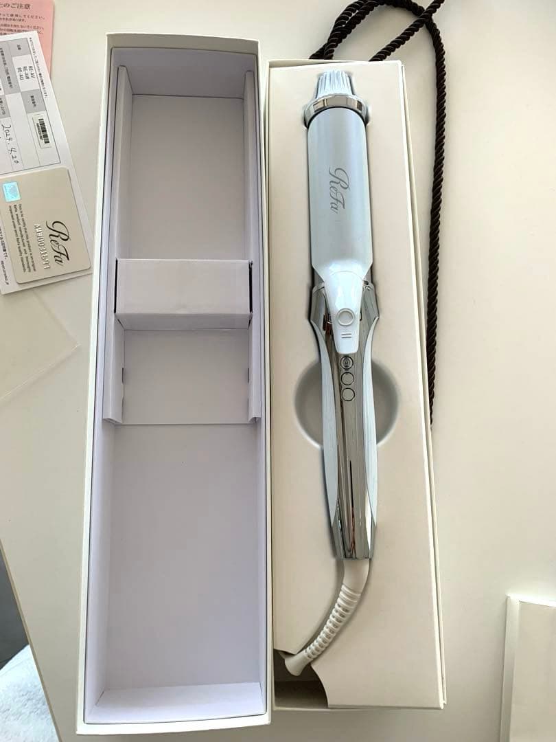 リファ ReFa カールヘアアイロン ホワイト 38mm RE-AV-02A