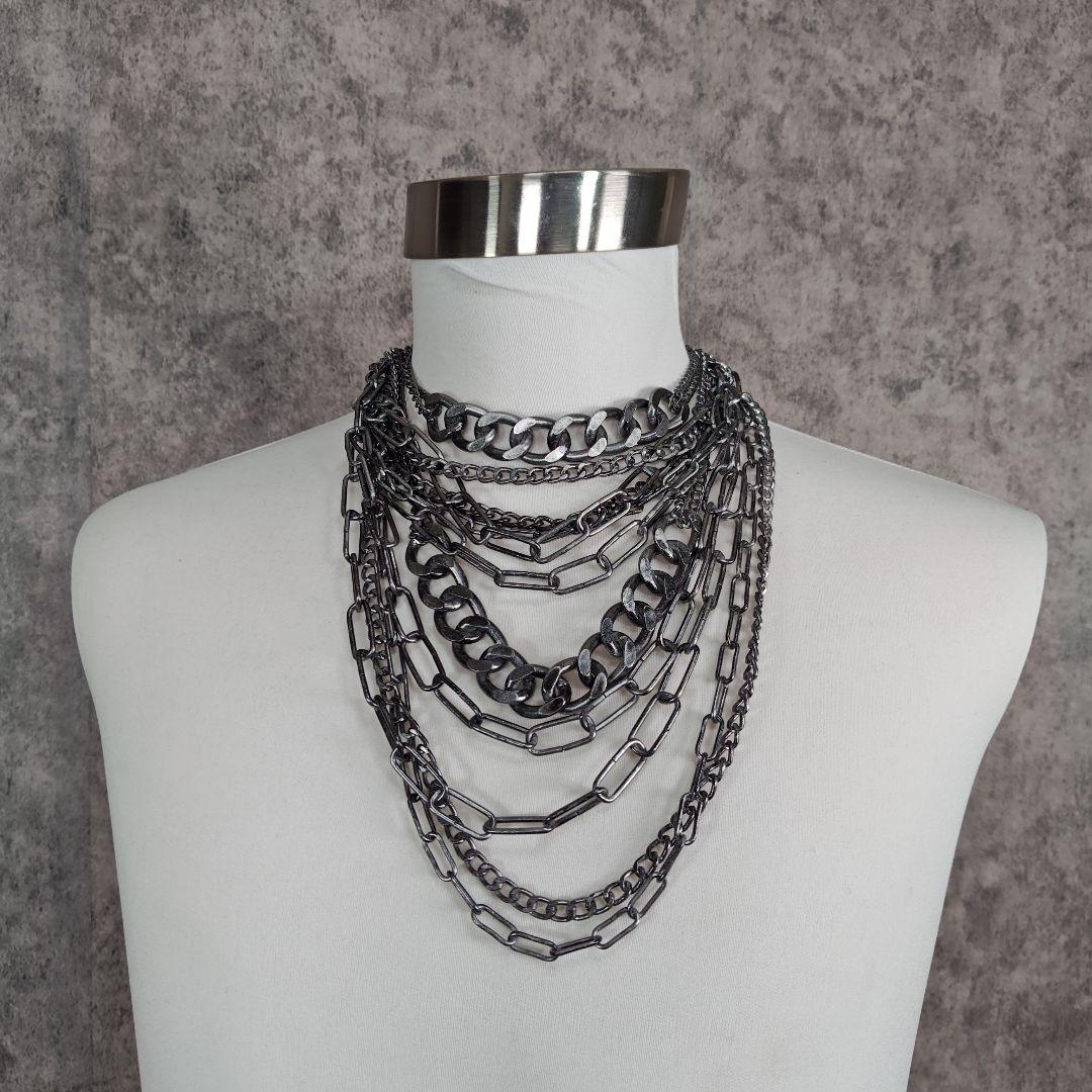 ★1点物★ジャンポールゴルチエコレクションサンプルマルチチェーンネックレス