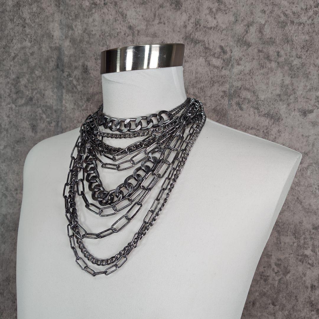 ★1点物★ジャンポールゴルチエコレクションサンプルマルチチェーンネックレス