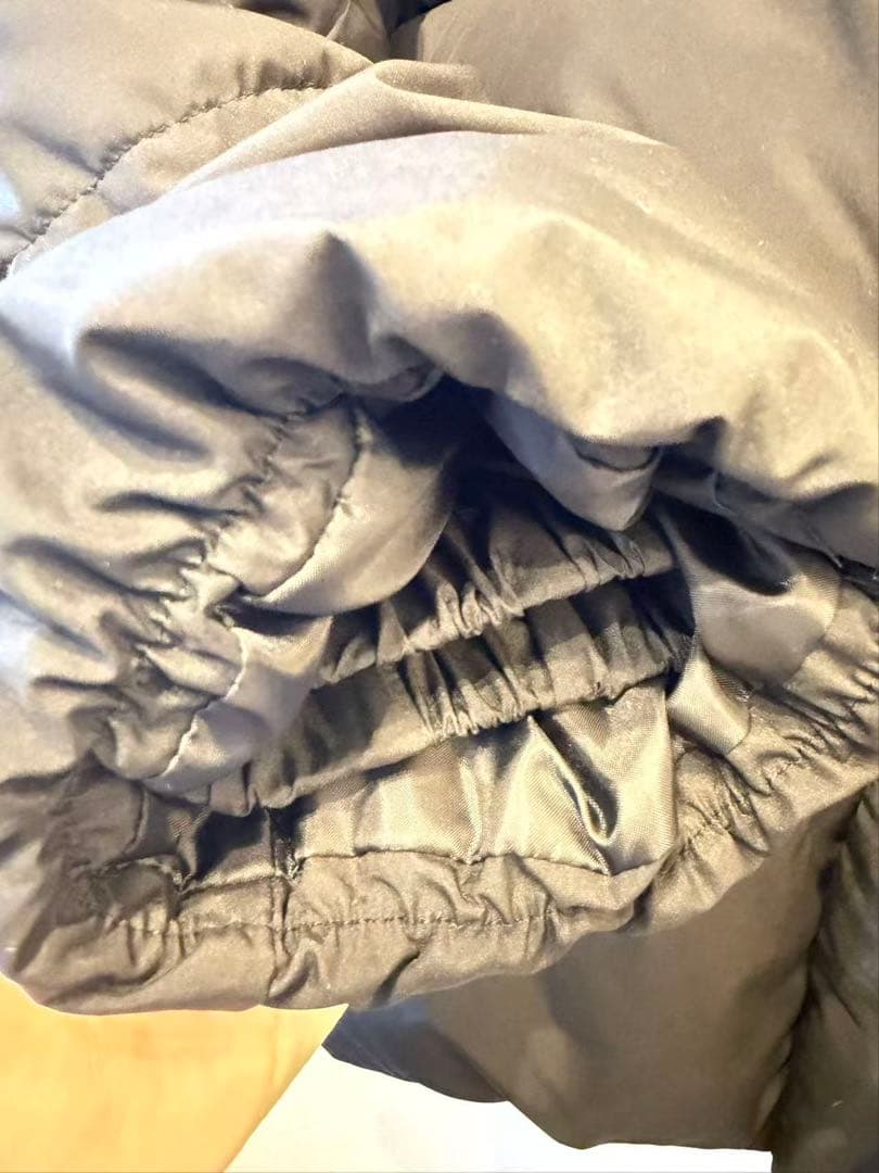 Arpege story ファーフード付きMINOTECH中綿コート ブラック