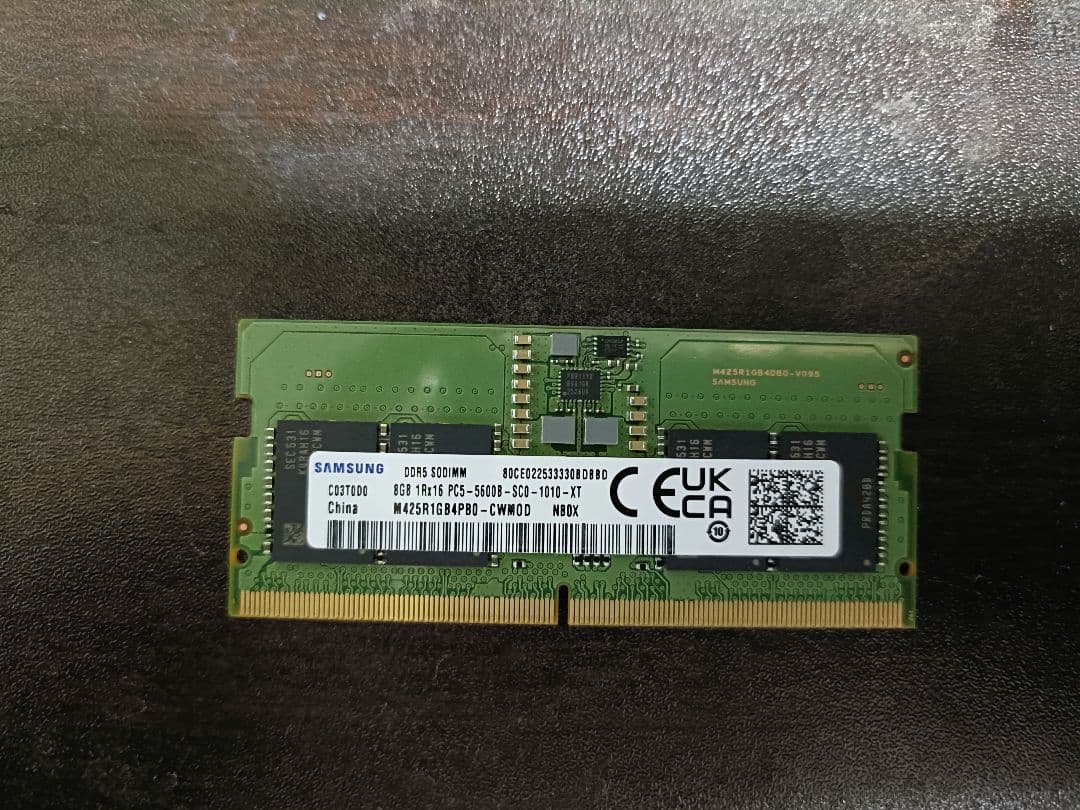 メモリー DDR5 SODIMM 8GB SAMSUNG [DDR5-5600]
