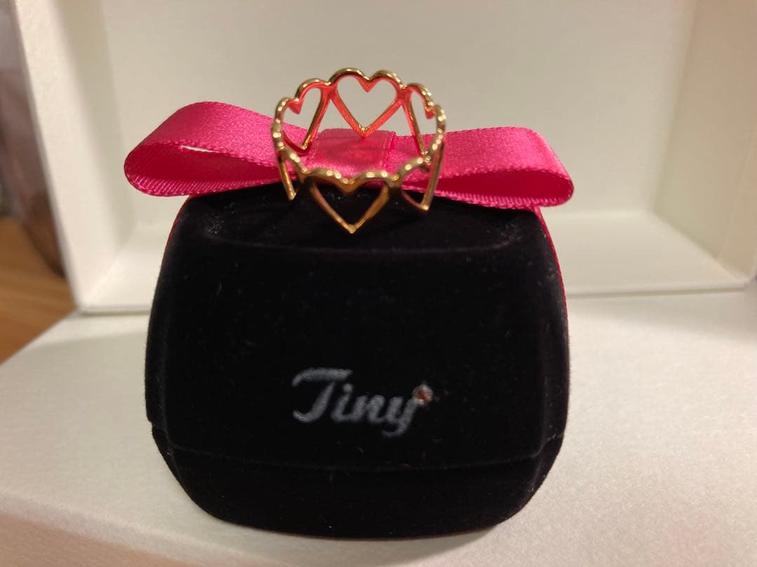 Alice in Tinyroom ラブリング ハート K18 ゴールド