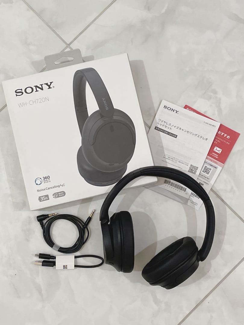 美品 SONY WH-CH720N ワイヤレスヘッドホン ブラック