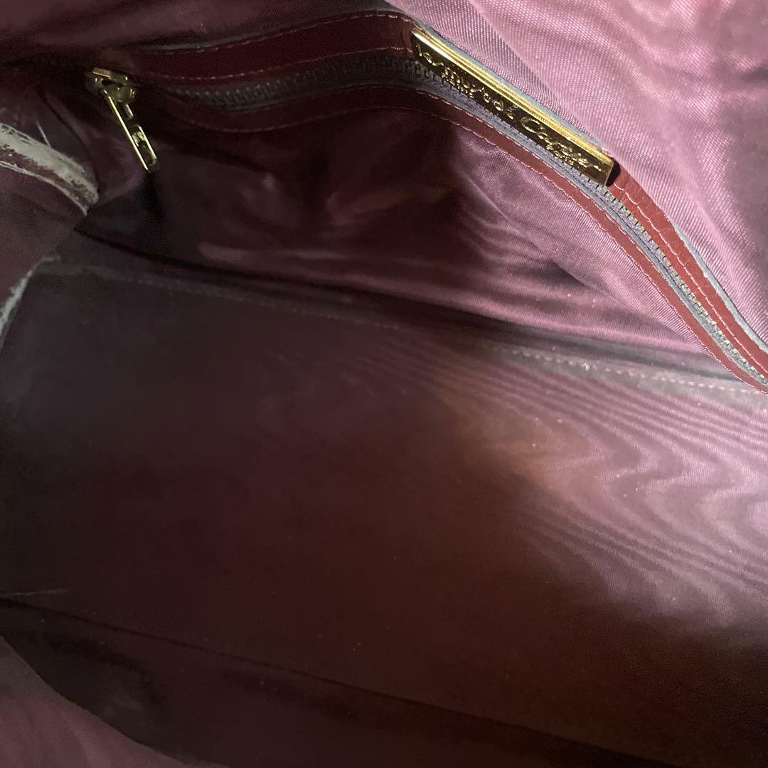 Cartier カルティエ マストライン ボストンバッグ スエード ボルドー