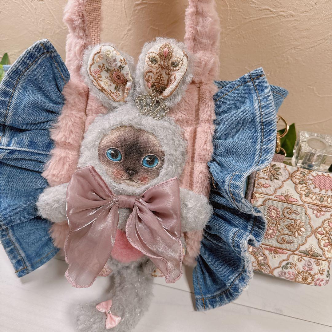 ☆*☆様 コヤンイサムチョン♡うさクラウディちゃんデニムリメイクトートバッグ！ポ