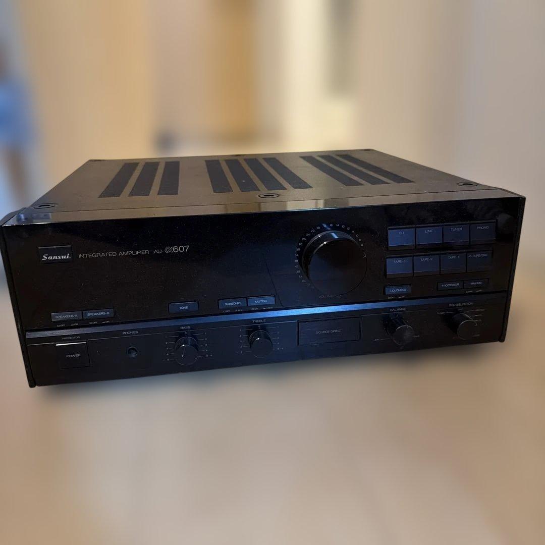 Sansui AU-α607プリメインアンプ ブラック　美品　動作確認OK