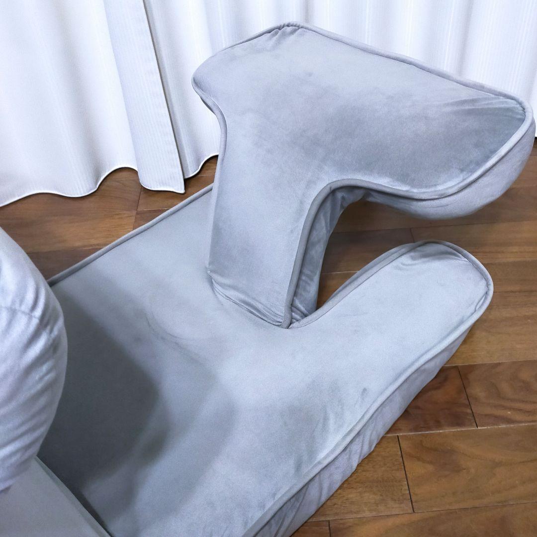 ゲーミング座椅子2 ベロア(GY)