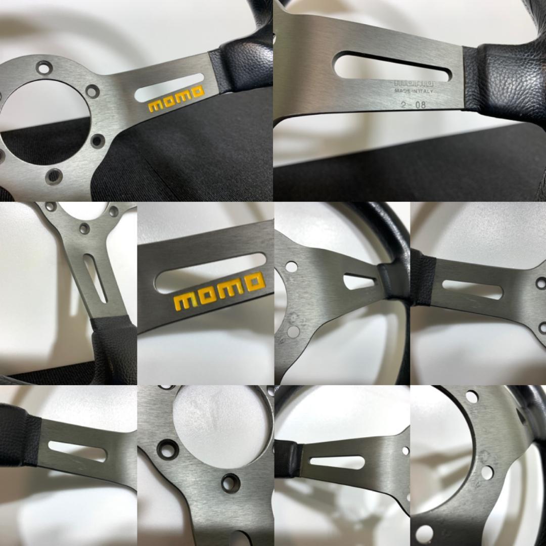 モモ ドリフティング 35パイ シルバースポーク ディープコーン 08年製 本物