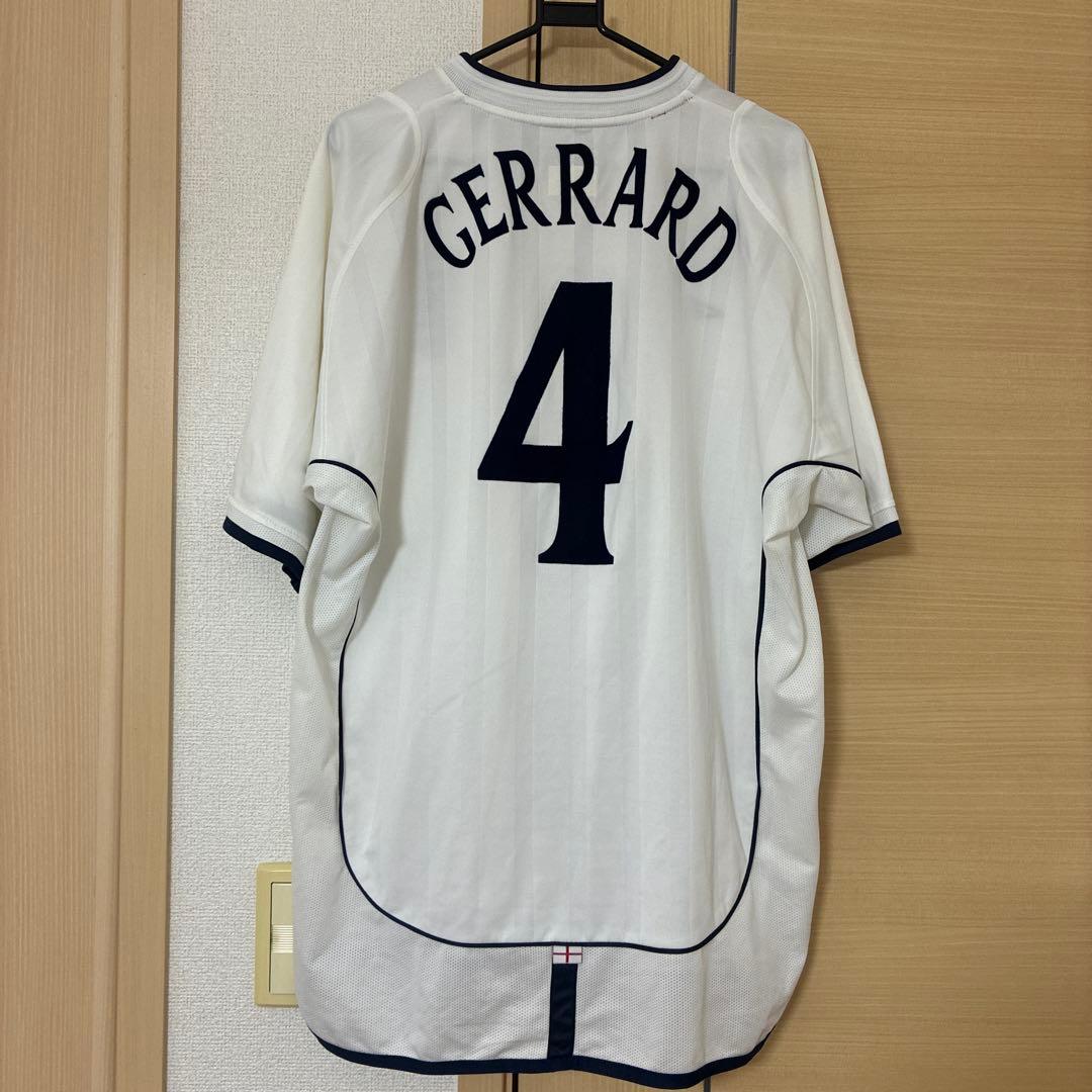 イングランド代表スティーブン・ジェラードユニフォームNo.4