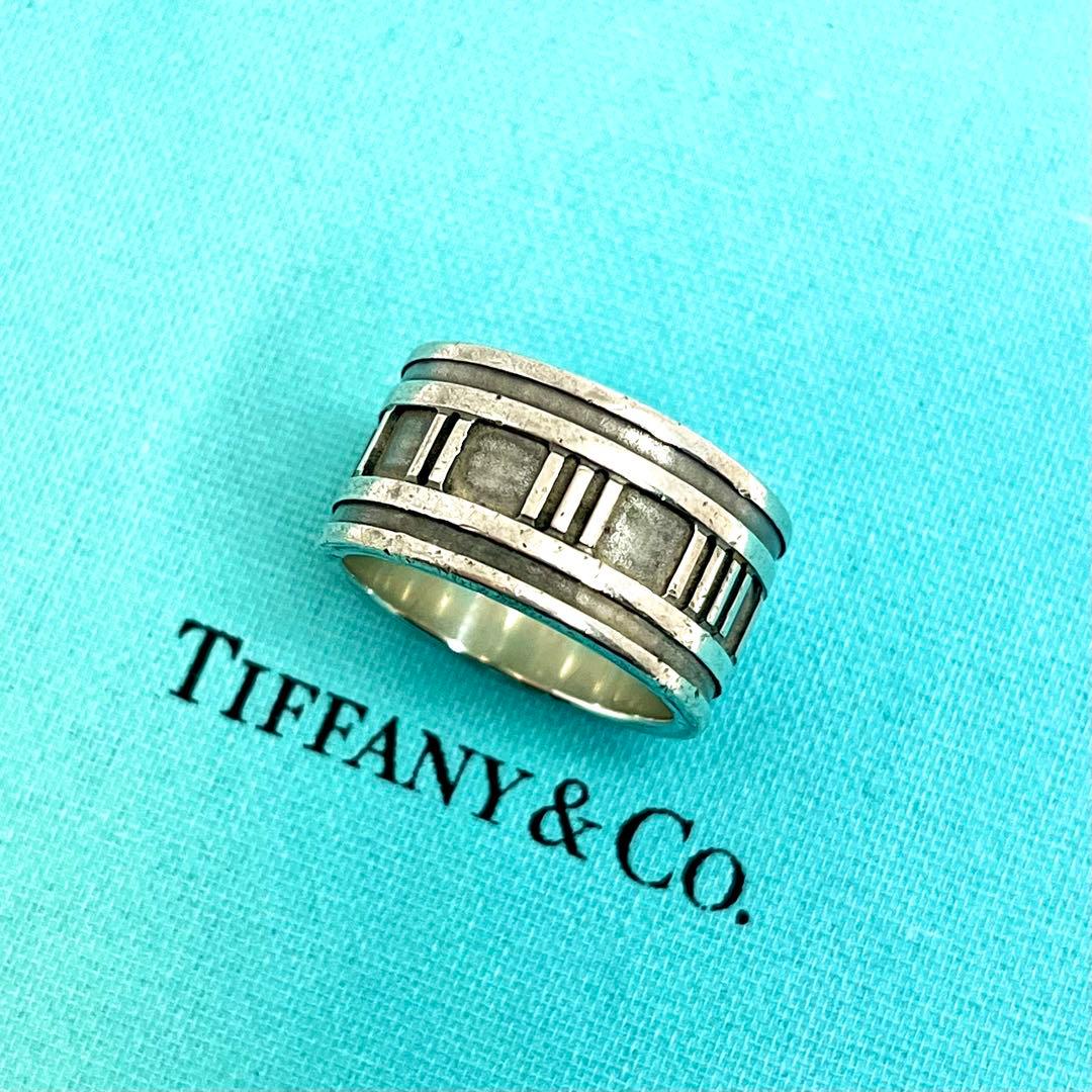 ティファニー アトラスリング ワイドリング リング シルバー925 18号