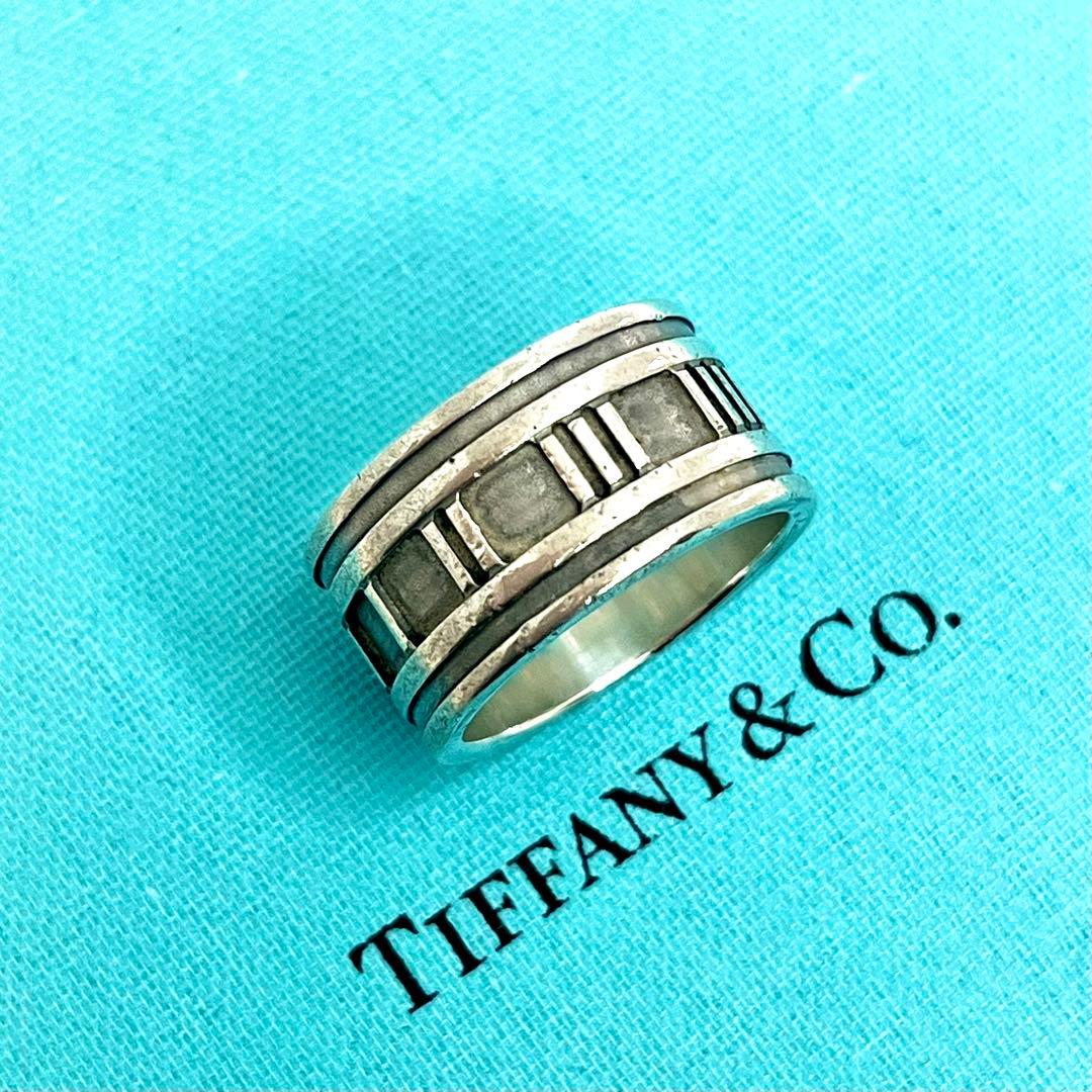 ティファニー アトラスリング ワイドリング リング シルバー925 18号