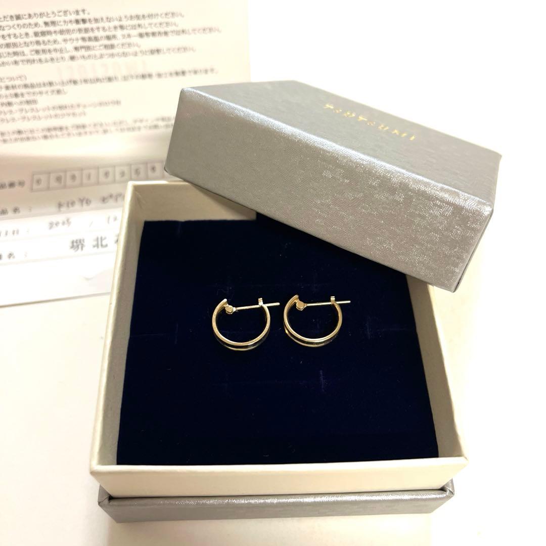 K10 YG ピアス　新品未使用