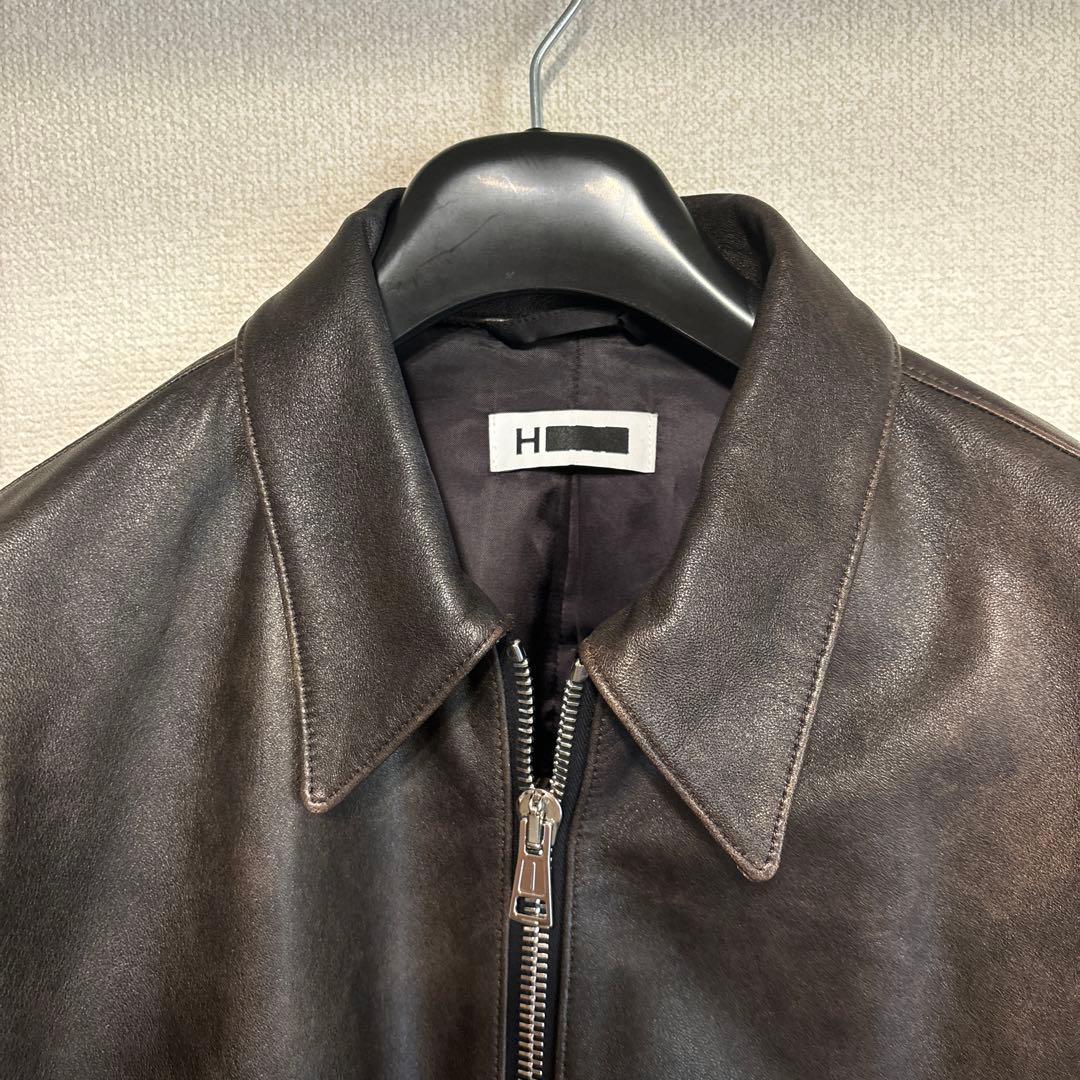 ＜H＞シープレザー トラックジャケット Lサイズ