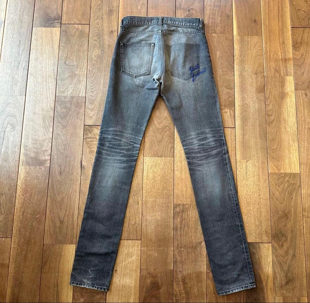 SAINT LAURENT PARIS 刺繍 26 フルレングス ブラック