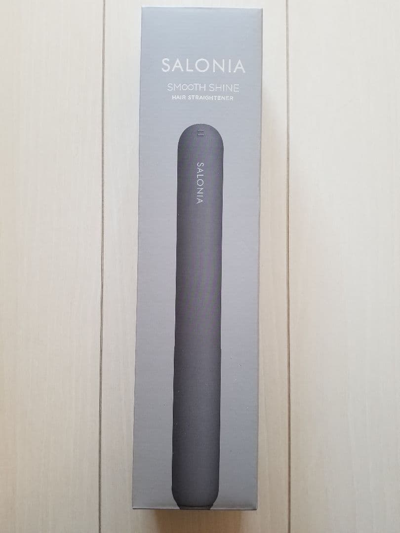 新品☆サロニアのスムースシャインストレートヘアアイロン♪グレー　24mm