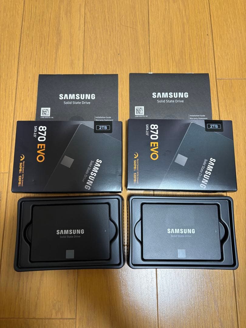 Samsung 870 EVO 2TB SSD 2台セット