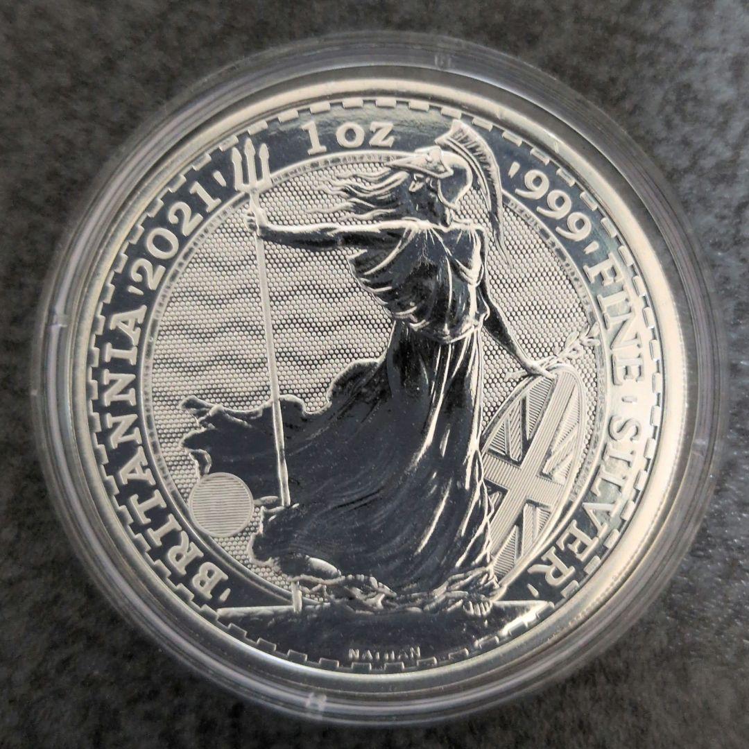 2021年　イギリス・ブリタニア銀貨1オンス