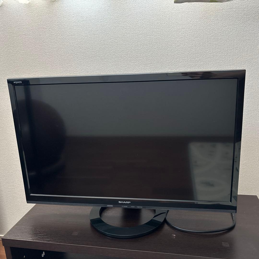 シャープ AQUOS 24V型液晶テレビ LC-24K30 2016年製 ※箱無