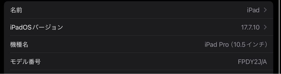 iPad Pro (10.5インチ) 箱付き