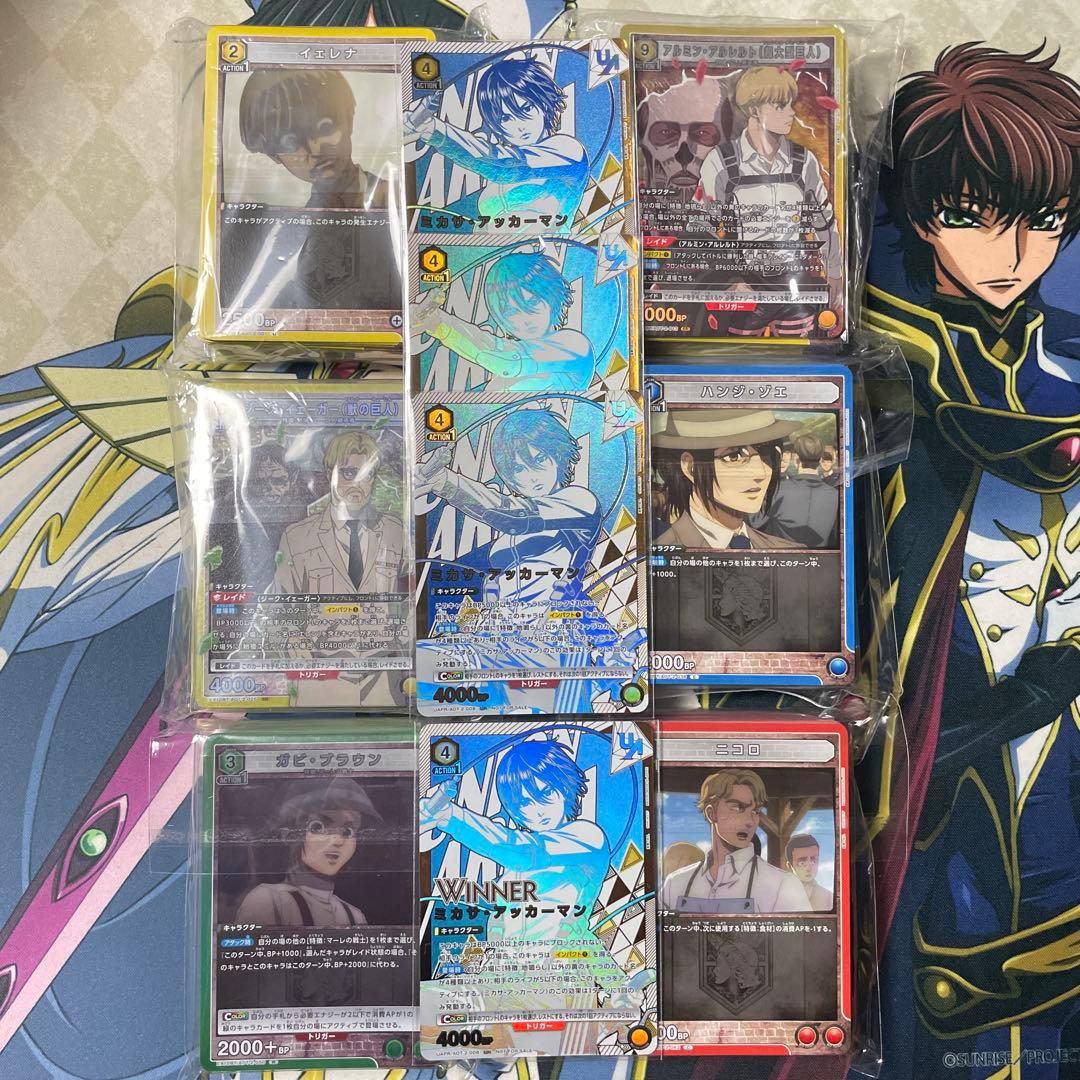 進撃の巨人 vol.2 4コン SR以下 ＋　ミカサユニオンレア3枚＋1枚