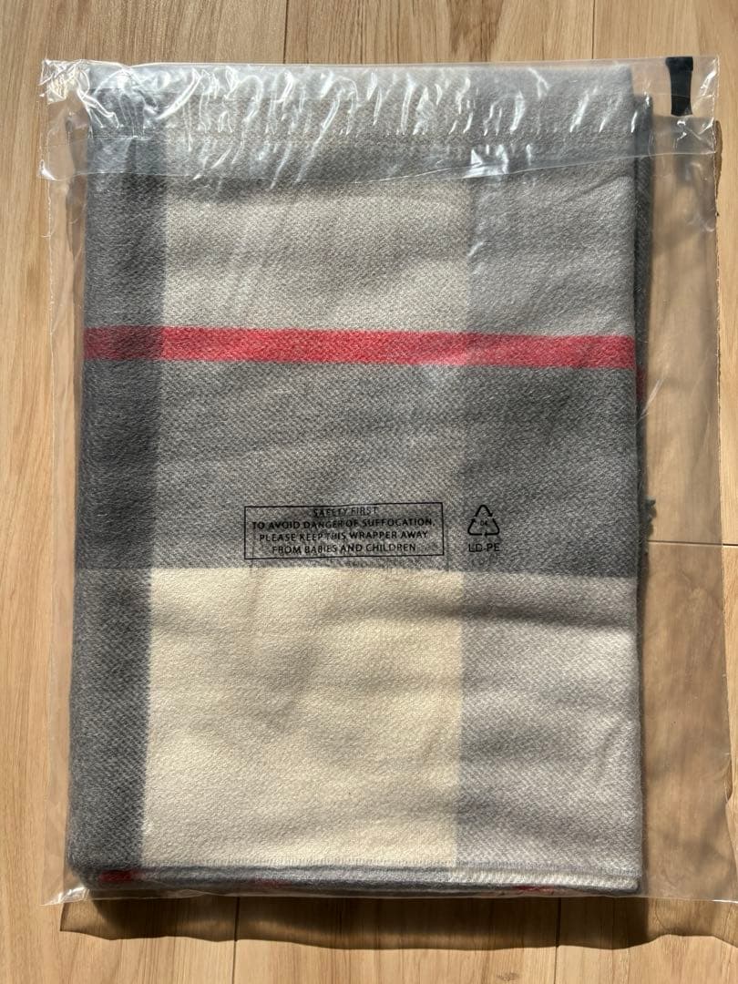 【新品未開封】Joshua Ellis カシミア100% チェック柄マフラー